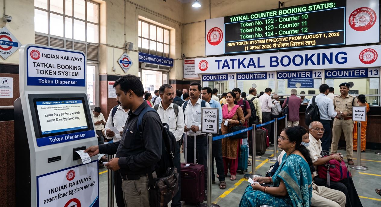 Indian Railways to Roll Out Token System for Tatkal Counter Bookings From August 1